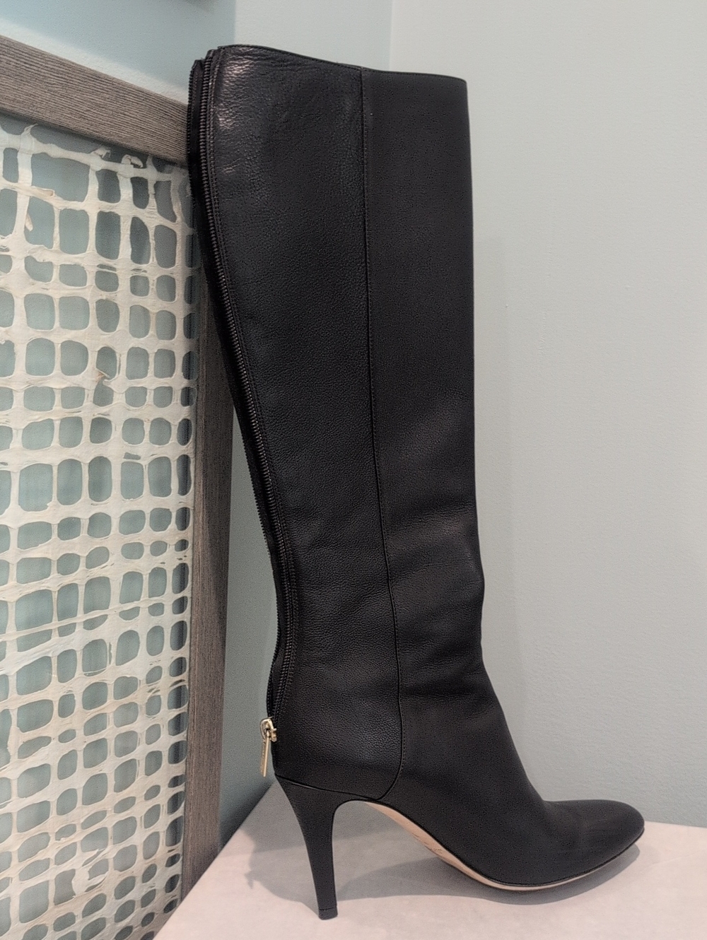 NIB! NWT! JIMMY CHOO Boots with Brand Label High Heel 3" Up To The Knee